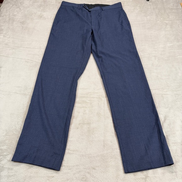 Lauren Ralph Lauren Other - Lauren Ralph Lauren Mens 34x32 Blue Check Dress Pants Stretch Trousers Casual